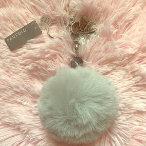 Parfois Faux Fur Pom Ball - Charm - Keychain